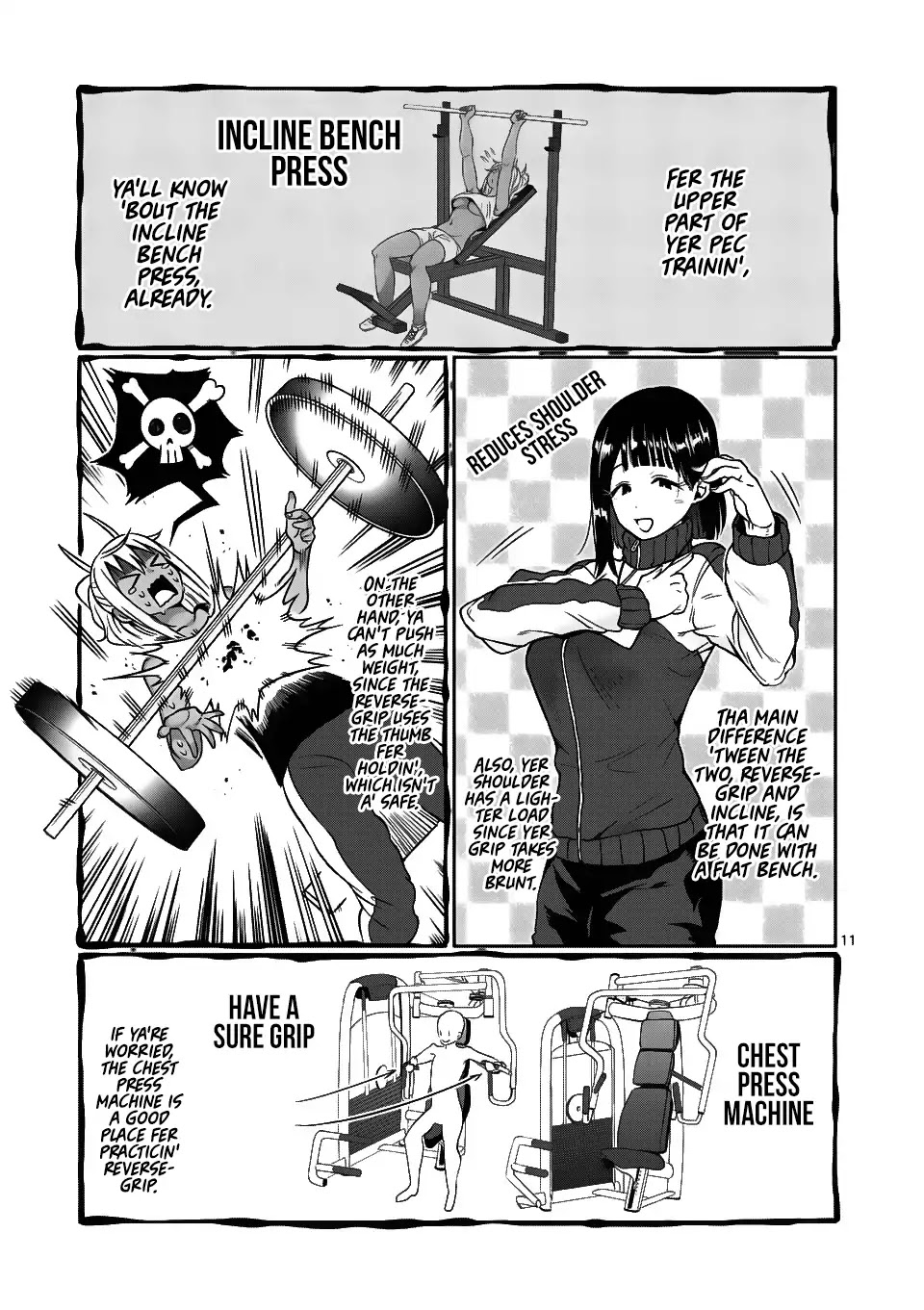 Danberu nan kiro moteru? Chapter 61 page 12 - Chapter 61: Reverse-Grip Bench Press