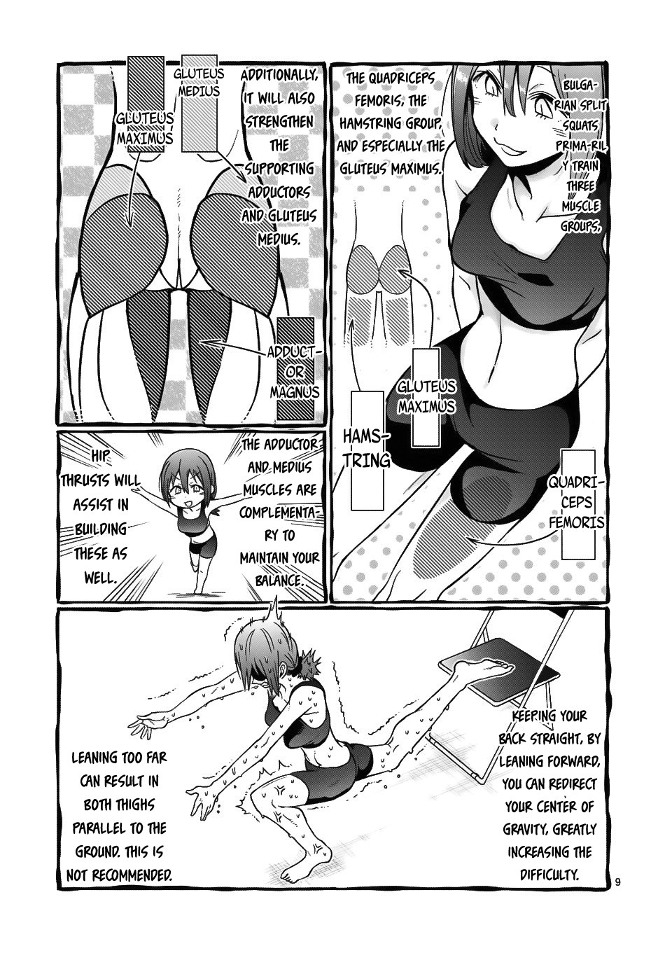 Danberu nan kiro moteru? Chapter 64 page 10 - Chapter 64: Bulgarian Split Squats
