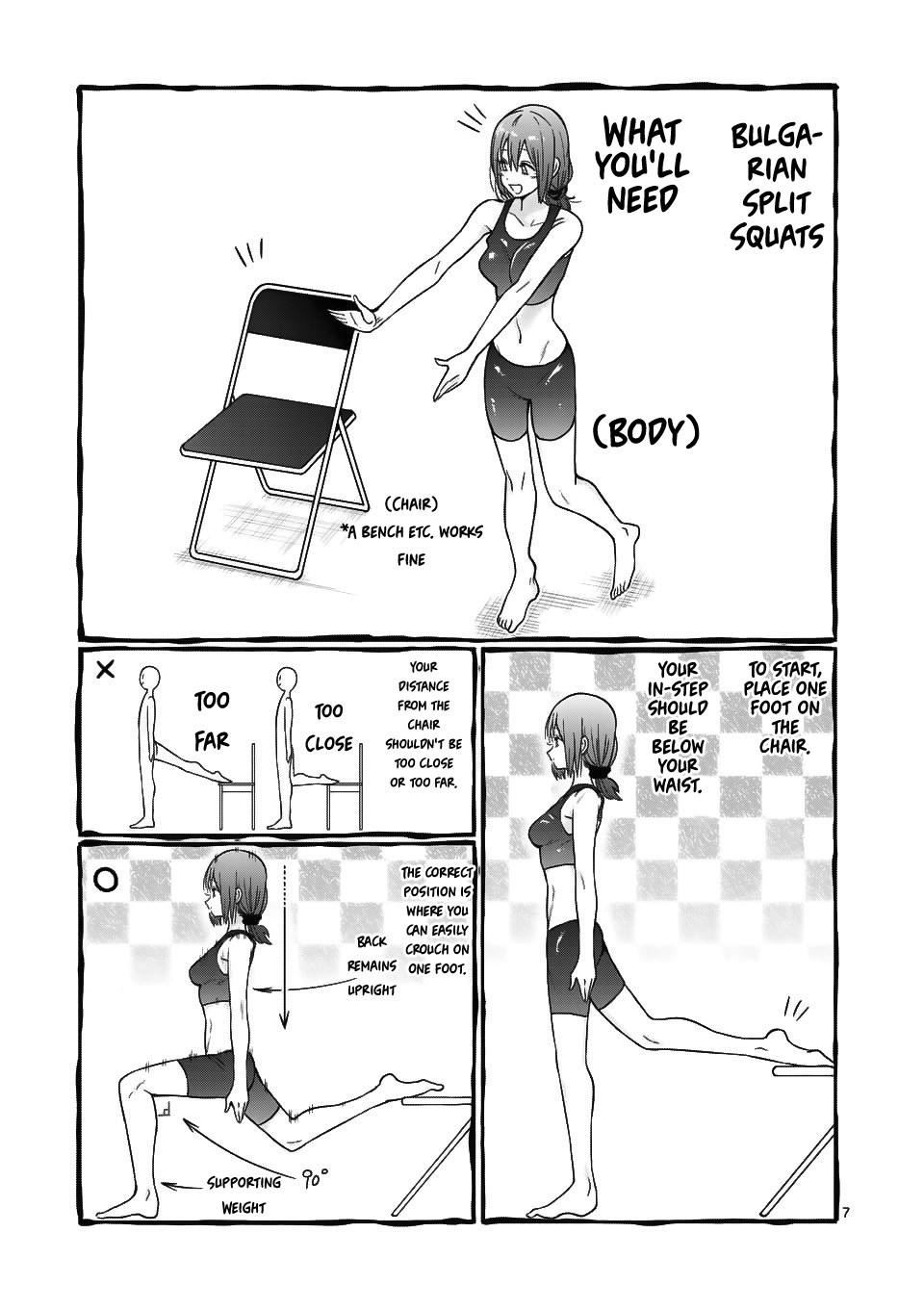 Danberu nan kiro moteru? Chapter 64 page 8 - Chapter 64: Bulgarian Split Squats