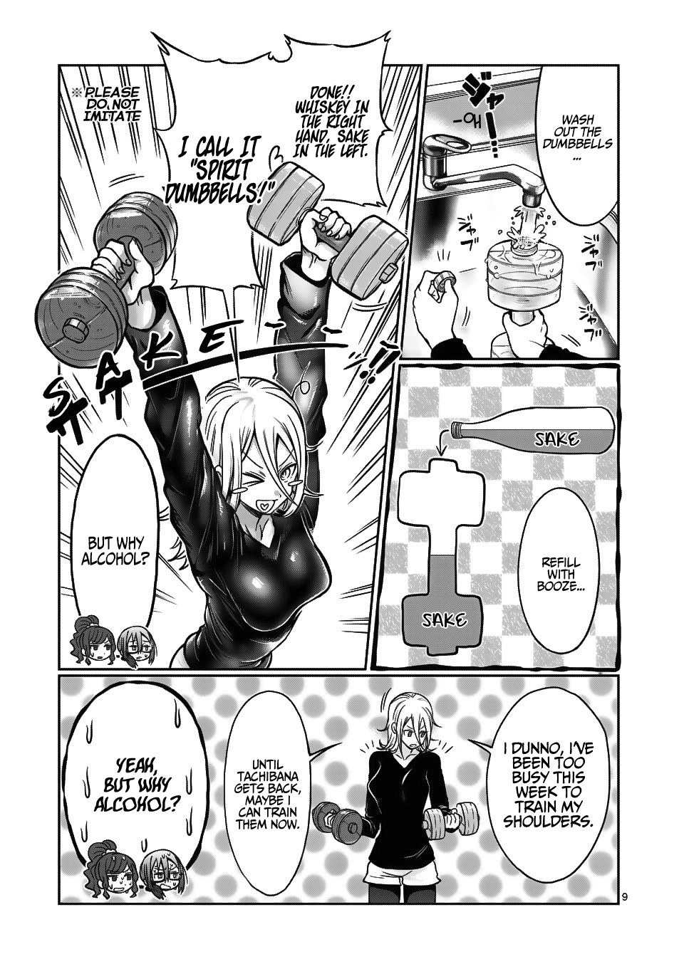 Danberu nan kiro moteru? Chapter 68 page 10 - Chapter 68: Dumbbell Shoulder Press