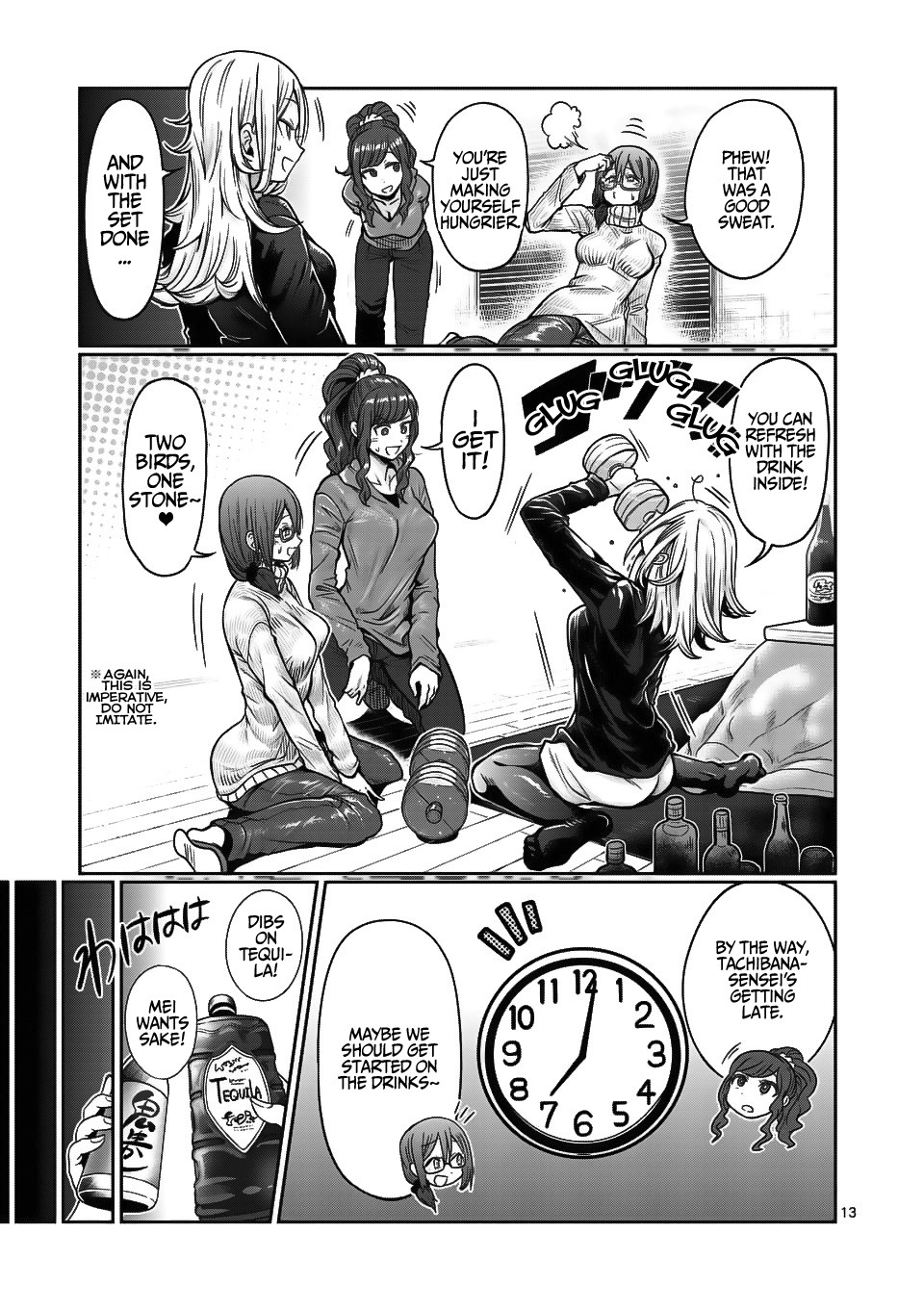 Danberu nan kiro moteru? Chapter 68 page 14 - Chapter 68: Dumbbell Shoulder Press