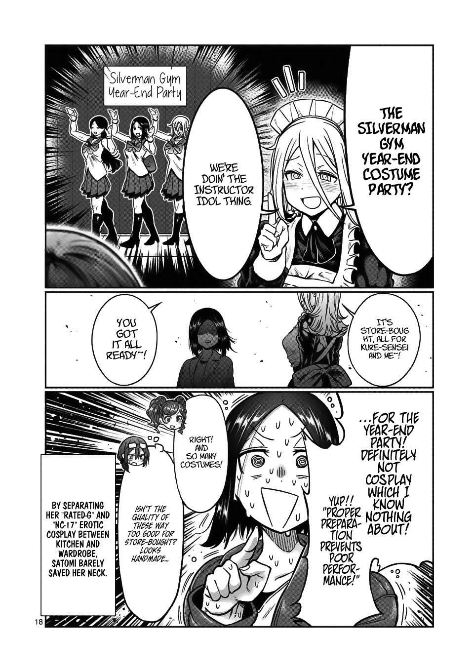 Danberu nan kiro moteru? Chapter 68 page 19 - Chapter 68: Dumbbell Shoulder Press