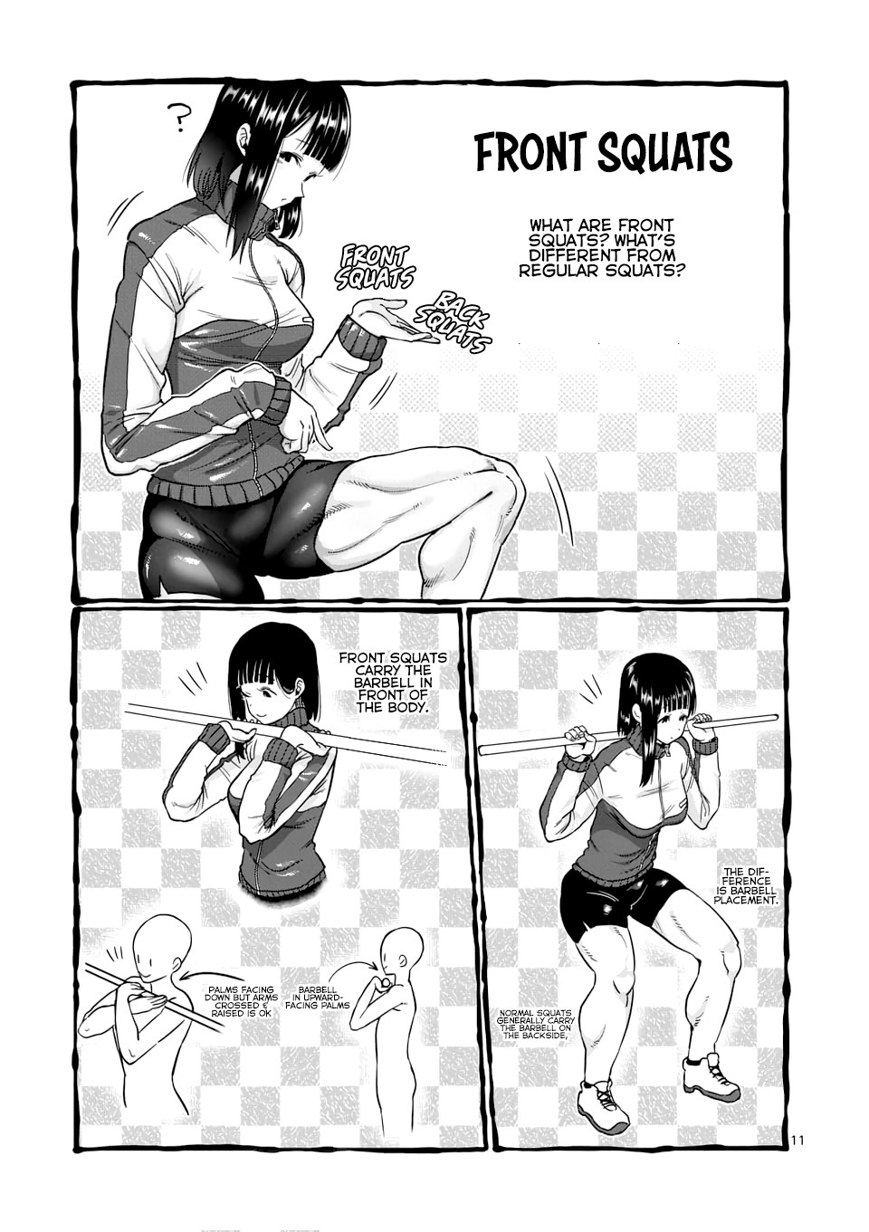 Danberu nan kiro moteru? Chapter 73 page 12 - Chapter 73: Front Squats
