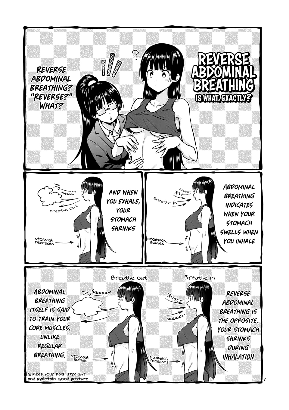 Danberu nan kiro moteru? Chapter 74 page 8 - Chapter 74: Reverse Abdominal Breathing