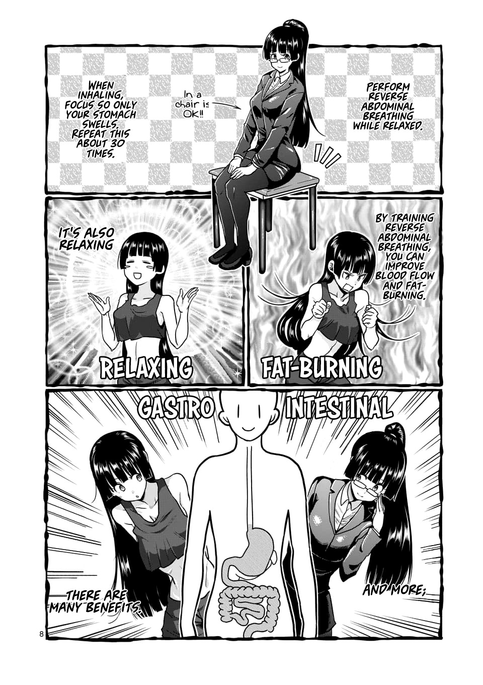 Danberu nan kiro moteru? Chapter 74 page 9 - Chapter 74: Reverse Abdominal Breathing