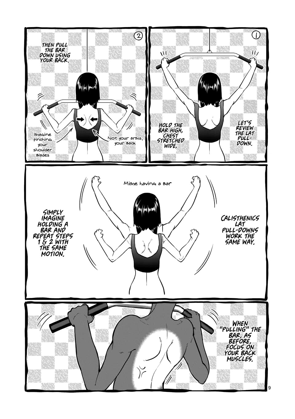 Danberu nan kiro moteru? Chapter 75 page 10 - Chapter 75: Lat Pull-Downs