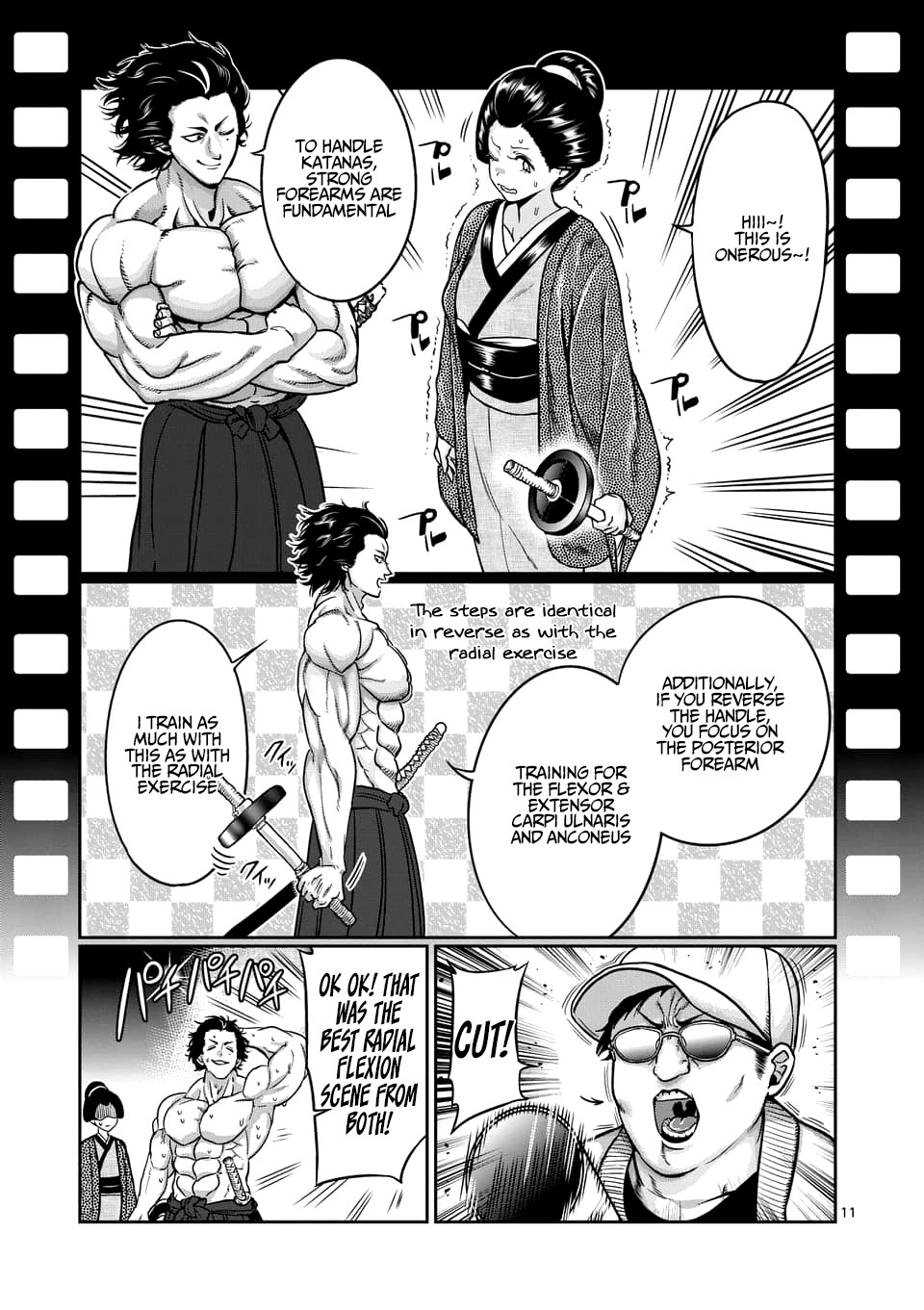 Danberu nan kiro moteru? Chapter 76 page 12 - Chapter 76: Forearm Training