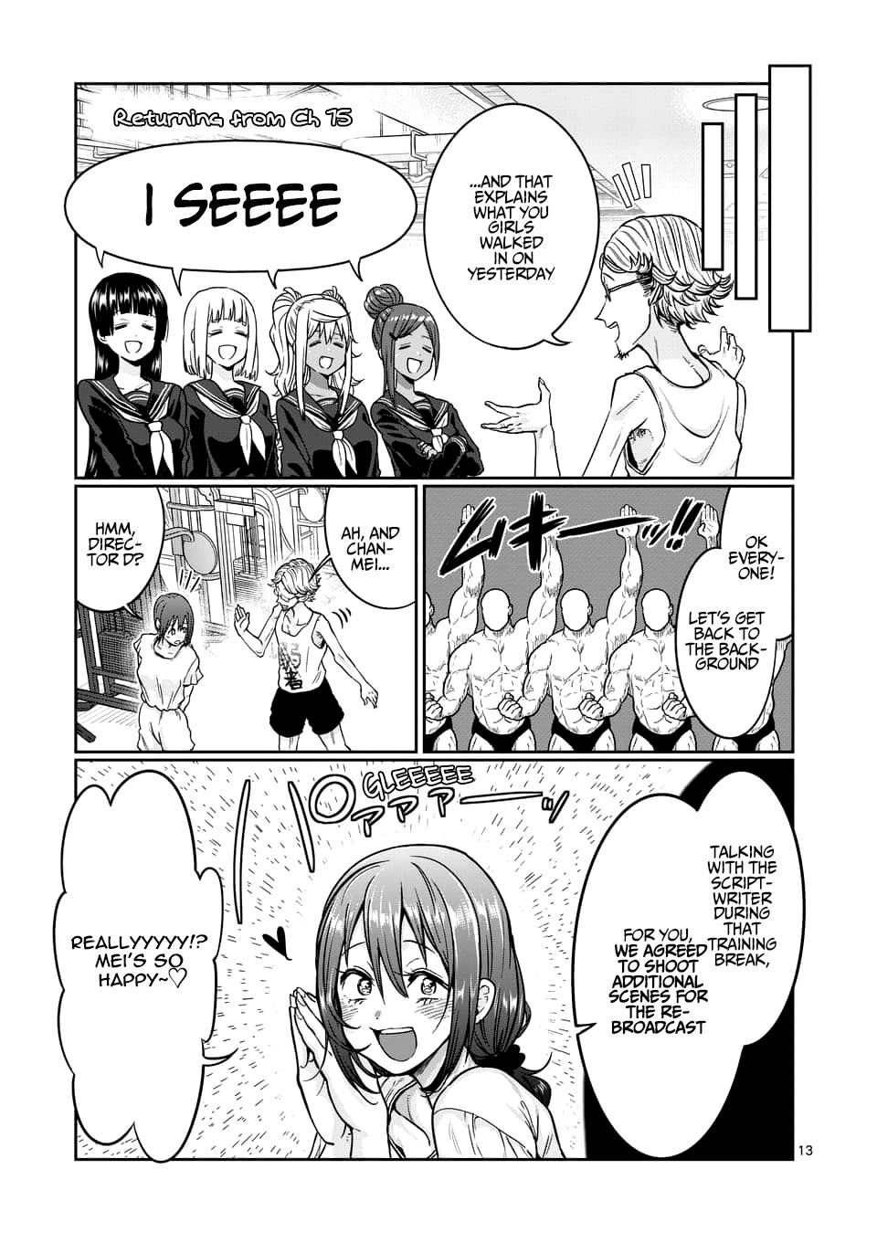 Danberu nan kiro moteru? Chapter 76 page 14 - Chapter 76: Forearm Training