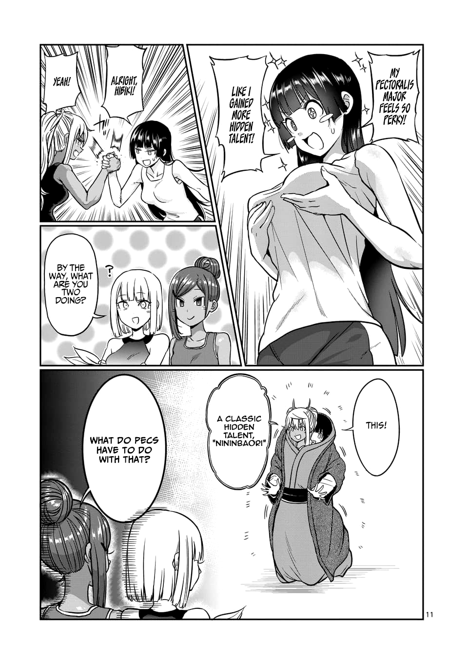 Danberu nan kiro moteru? Chapter 78 page 12 - Chapter 78: Reverse-Grip Push-Ups