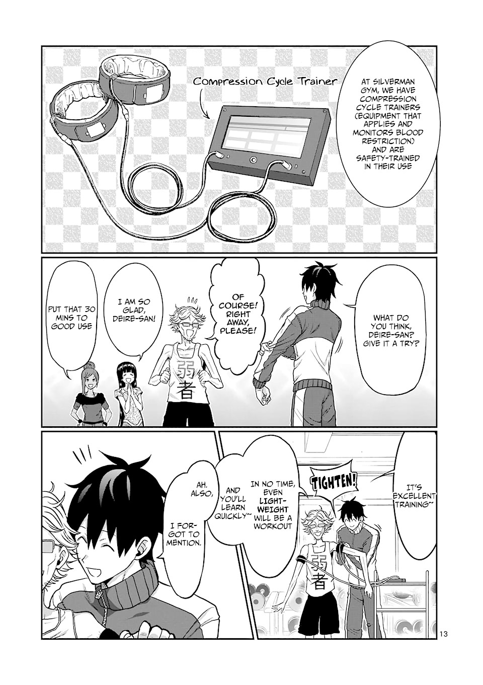 Danberu nan kiro moteru? Chapter 85 page 14 - Chapter 85: Compression Training