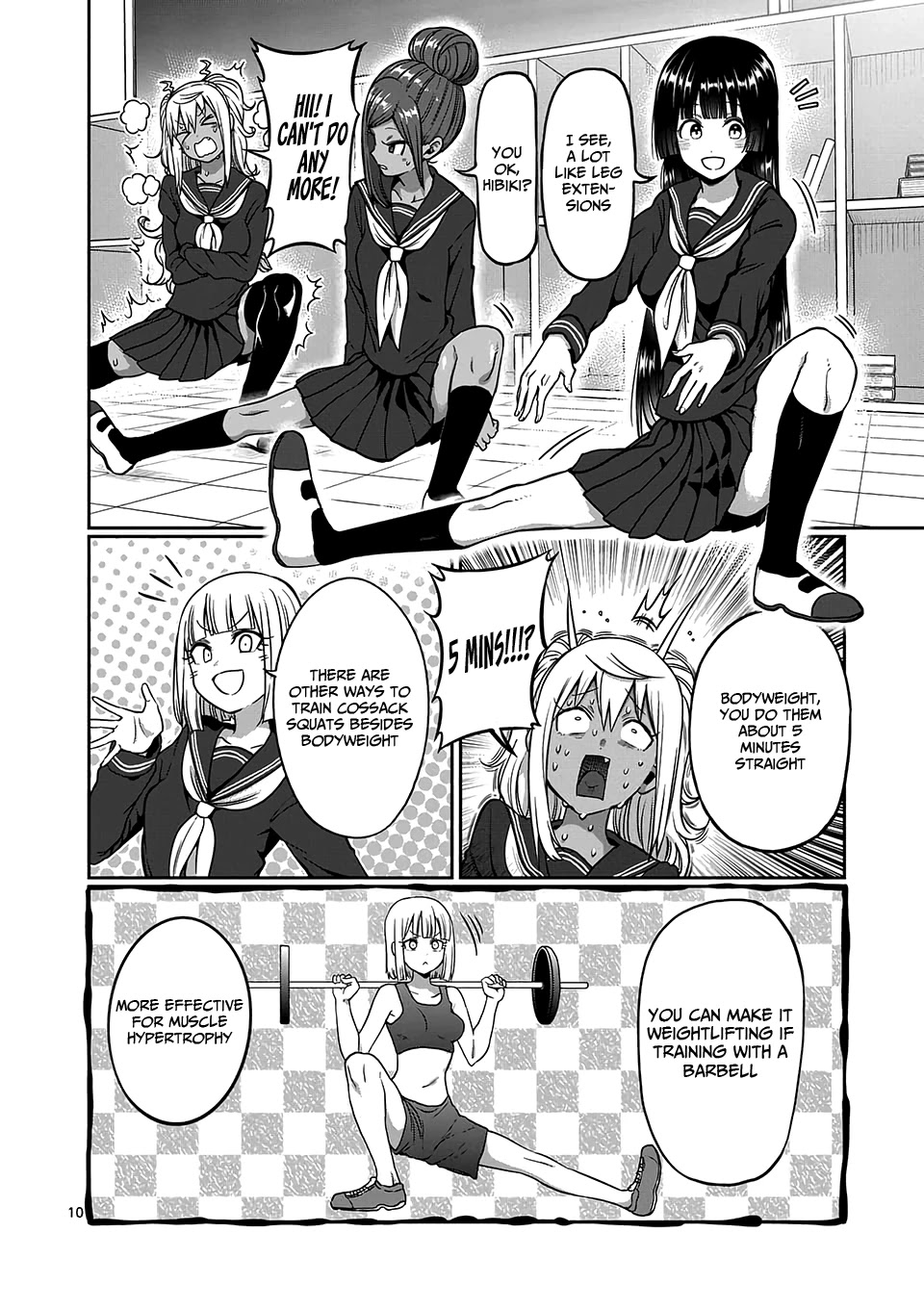 Danberu nan kiro moteru? Chapter 86 page 11 - Chapter 86: Cossack Squats