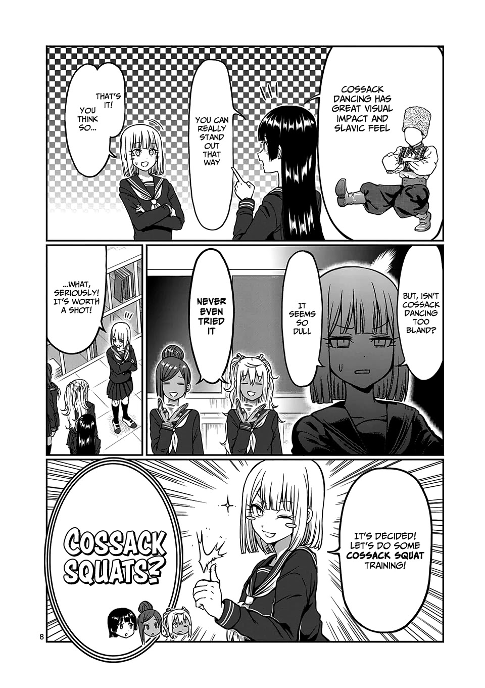 Danberu nan kiro moteru? Chapter 86 page 9 - Chapter 86: Cossack Squats