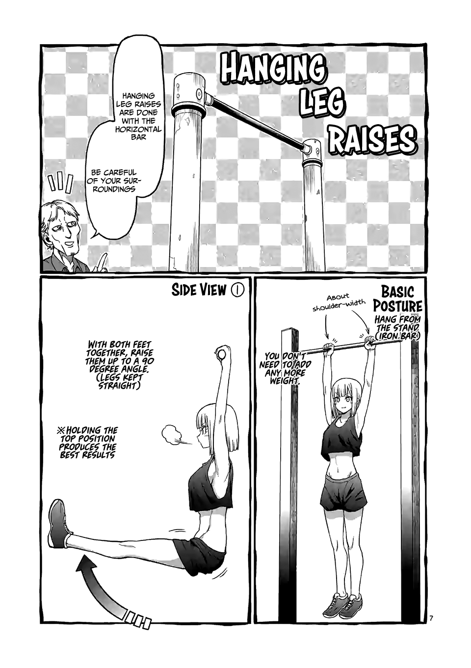 Danberu nan kiro moteru? Chapter 90 page 8 - Chapter 90: Hanging Leg Raises