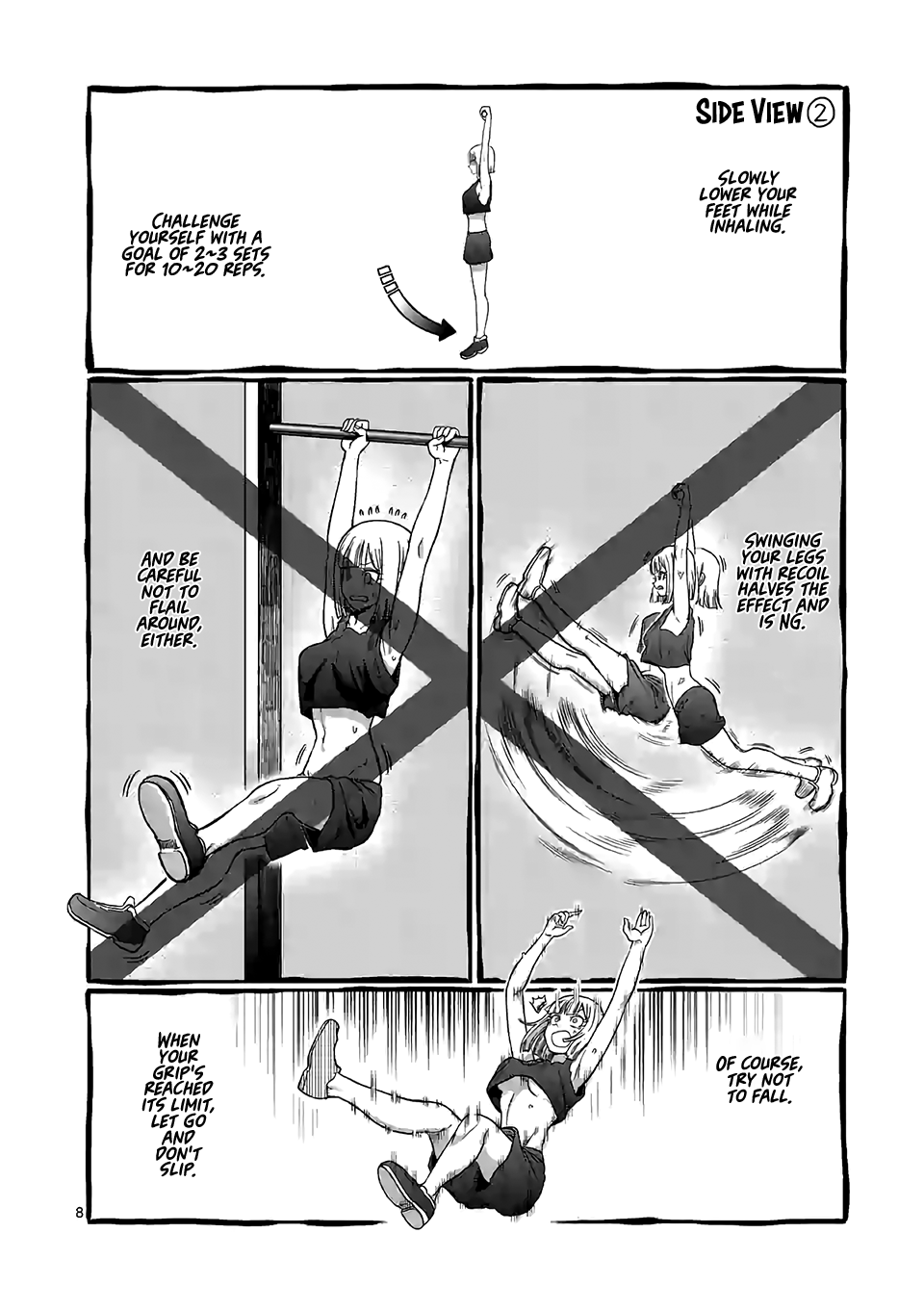 Danberu nan kiro moteru? Chapter 90 page 9 - Chapter 90: Hanging Leg Raises