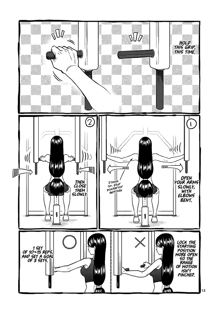 Danberu nan kiro moteru? Chapter 93 page 14 - Chapter 93: Chest Flys & Rear Delts