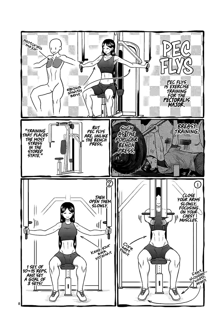 Danberu nan kiro moteru? Chapter 93 page 9 - Chapter 93: Chest Flys & Rear Delts