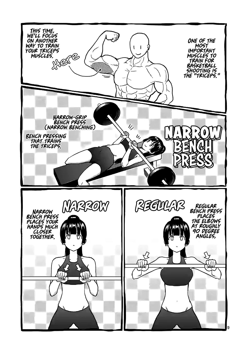 Danberu nan kiro moteru? Chapter 96 page 10 - Chapter 96: Narrow Bench Press