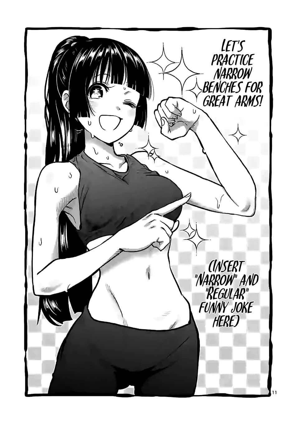 Danberu nan kiro moteru? Chapter 96 page 12 - Chapter 96: Narrow Bench Press