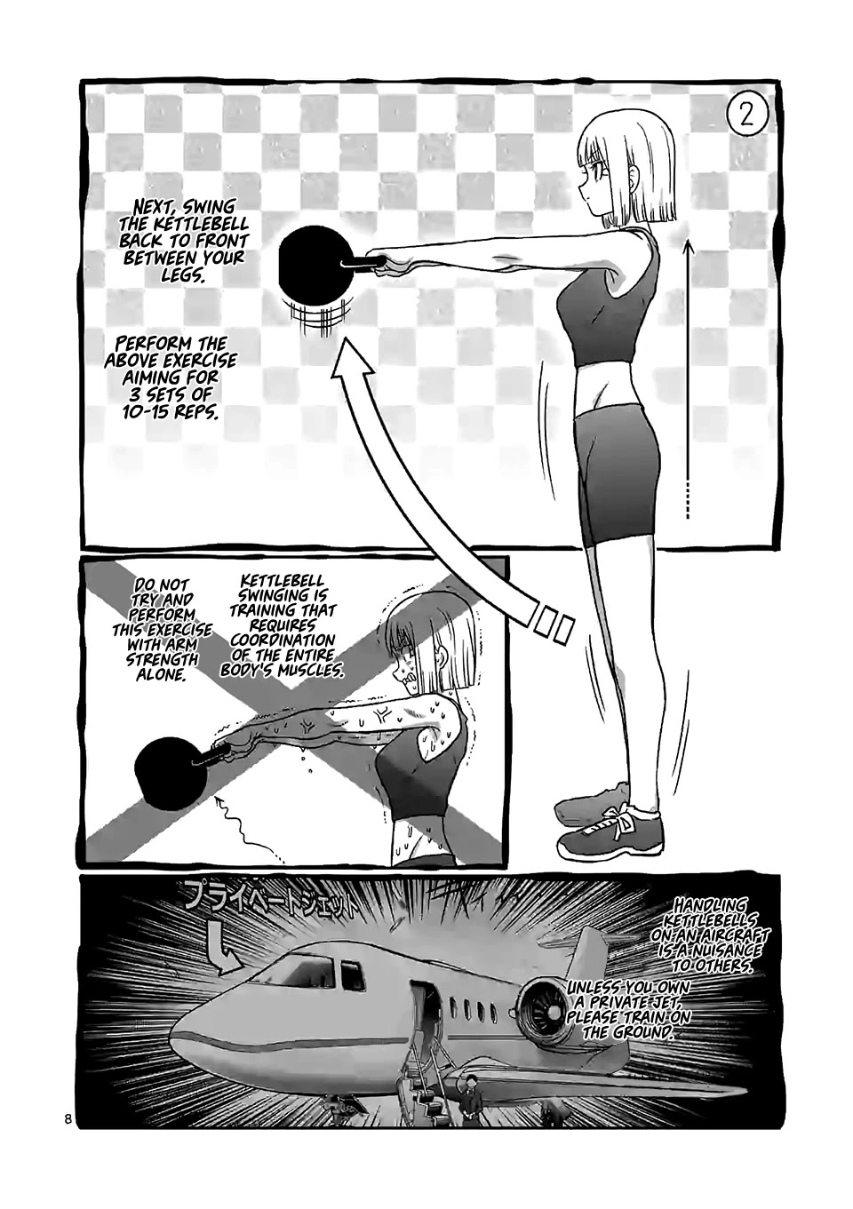 Danberu nan kiro moteru? Chapter 97 page 9 - Chapter 97: Kettlebell Swings