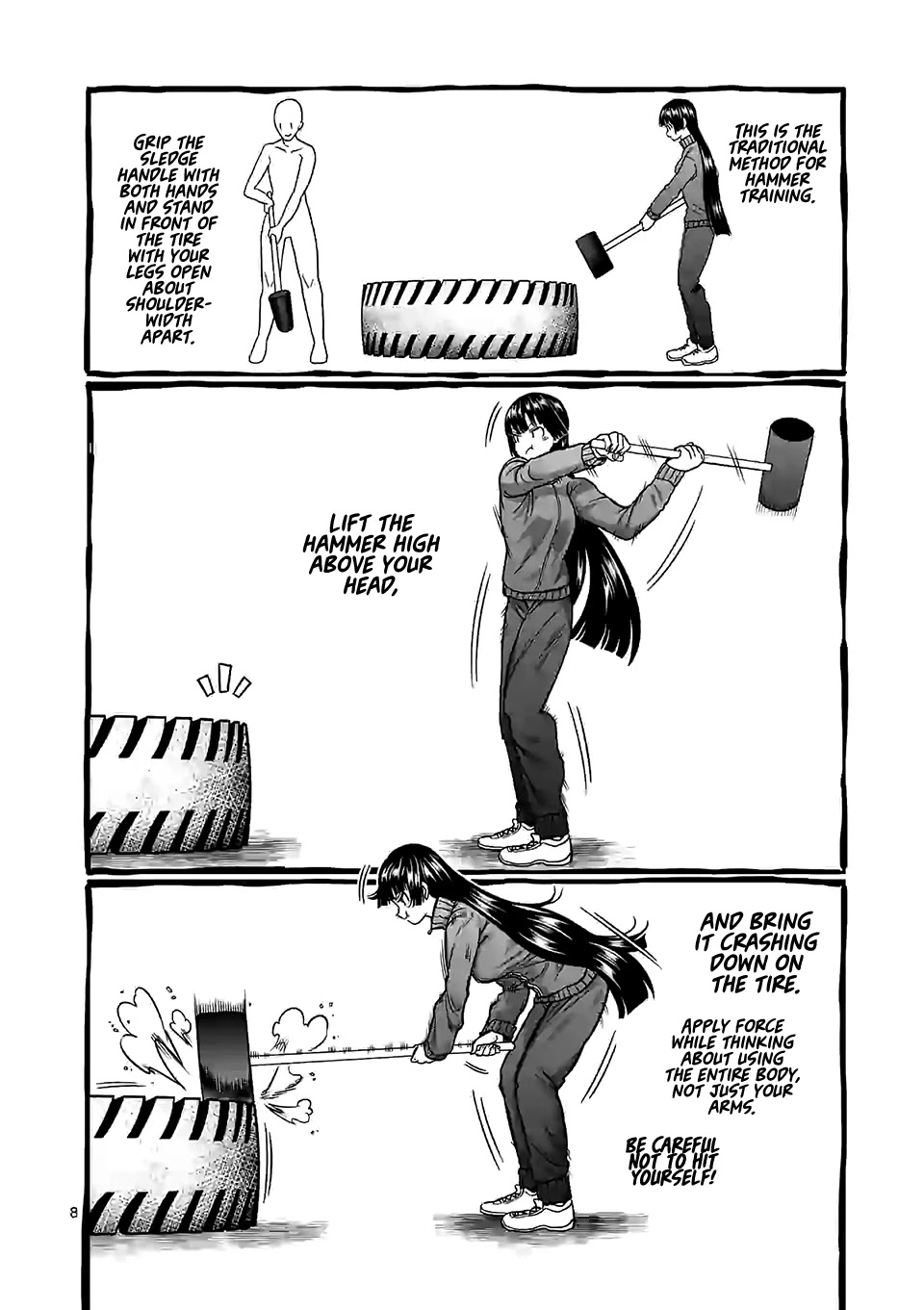 Danberu nan kiro moteru? Chapter 99 page 9 - Chapter 99: Hammer Training