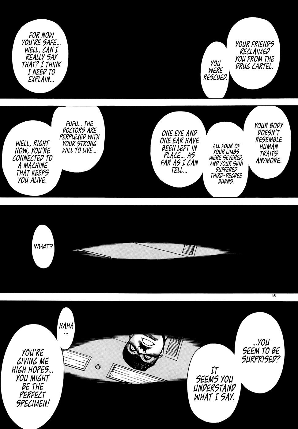 Dance in the Vampire Bund - Sledge Hammer no Tsuioku Chapter 6 page 15 - Chapter 6: The man covered in scars and bruises