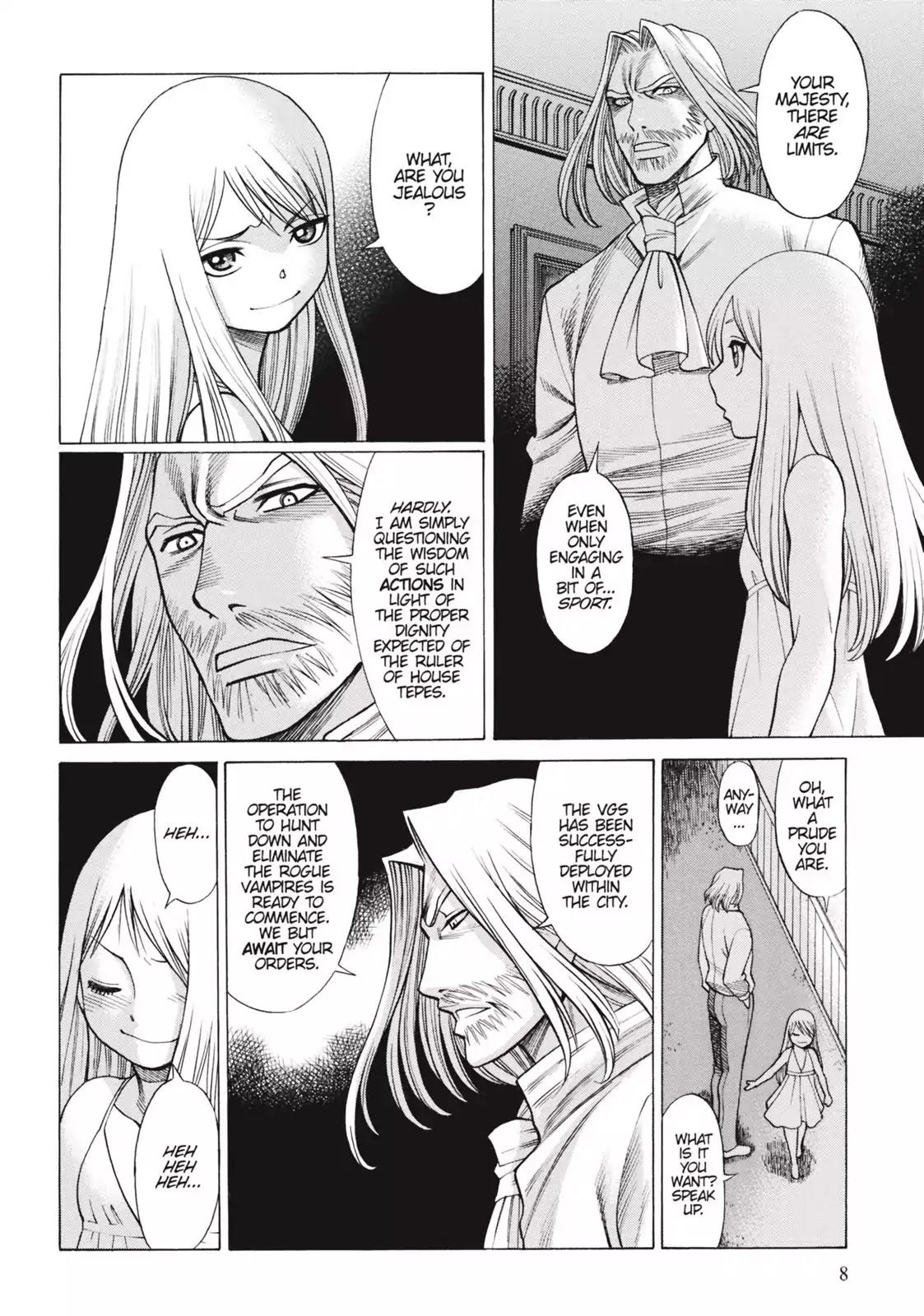 Dance in the Vampire Bund Chapter 60 page 8 - Chapter 60: Torturous Ties
