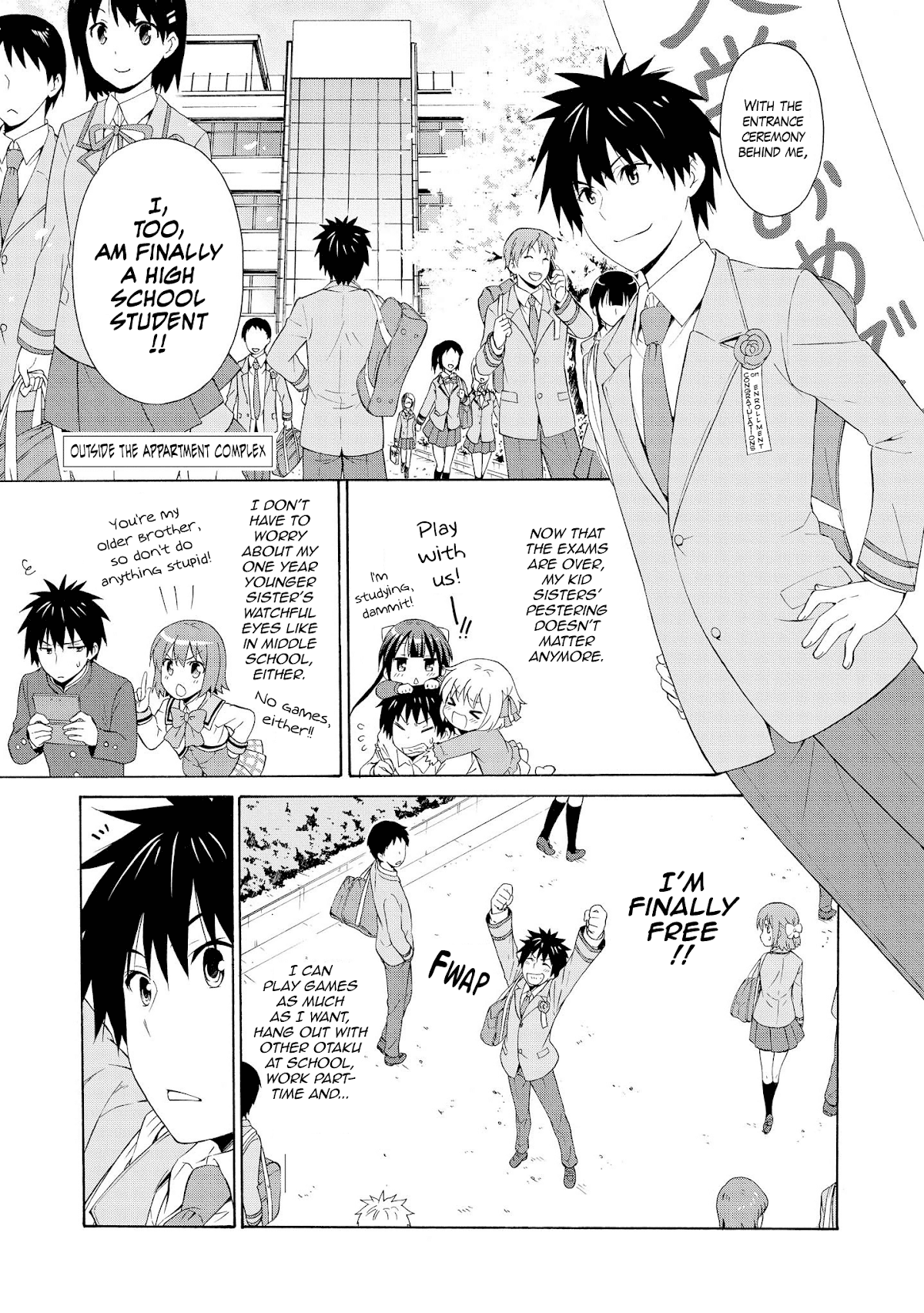 Danchigai Chapter 13.5 page 1 - Chapter 13.5: Special Extra