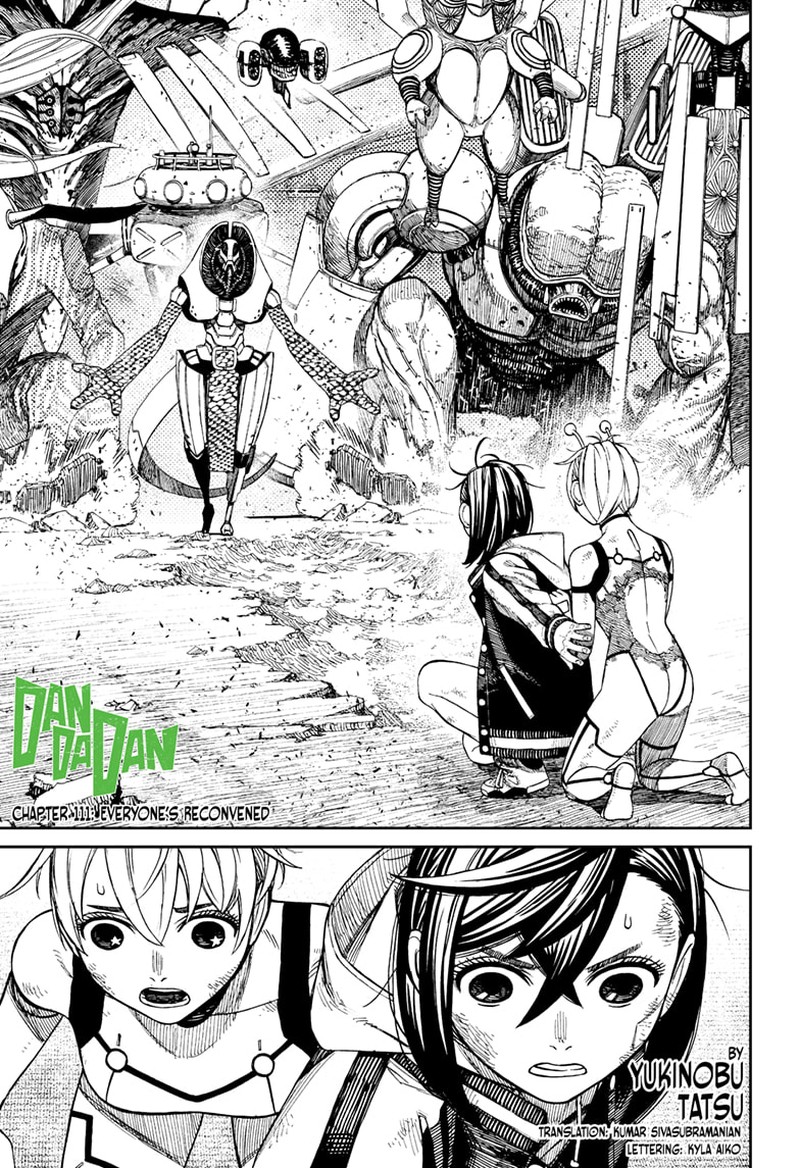 Dandadan Chapter 111 page 1 - Chapter 111: Everyone's Reconvened