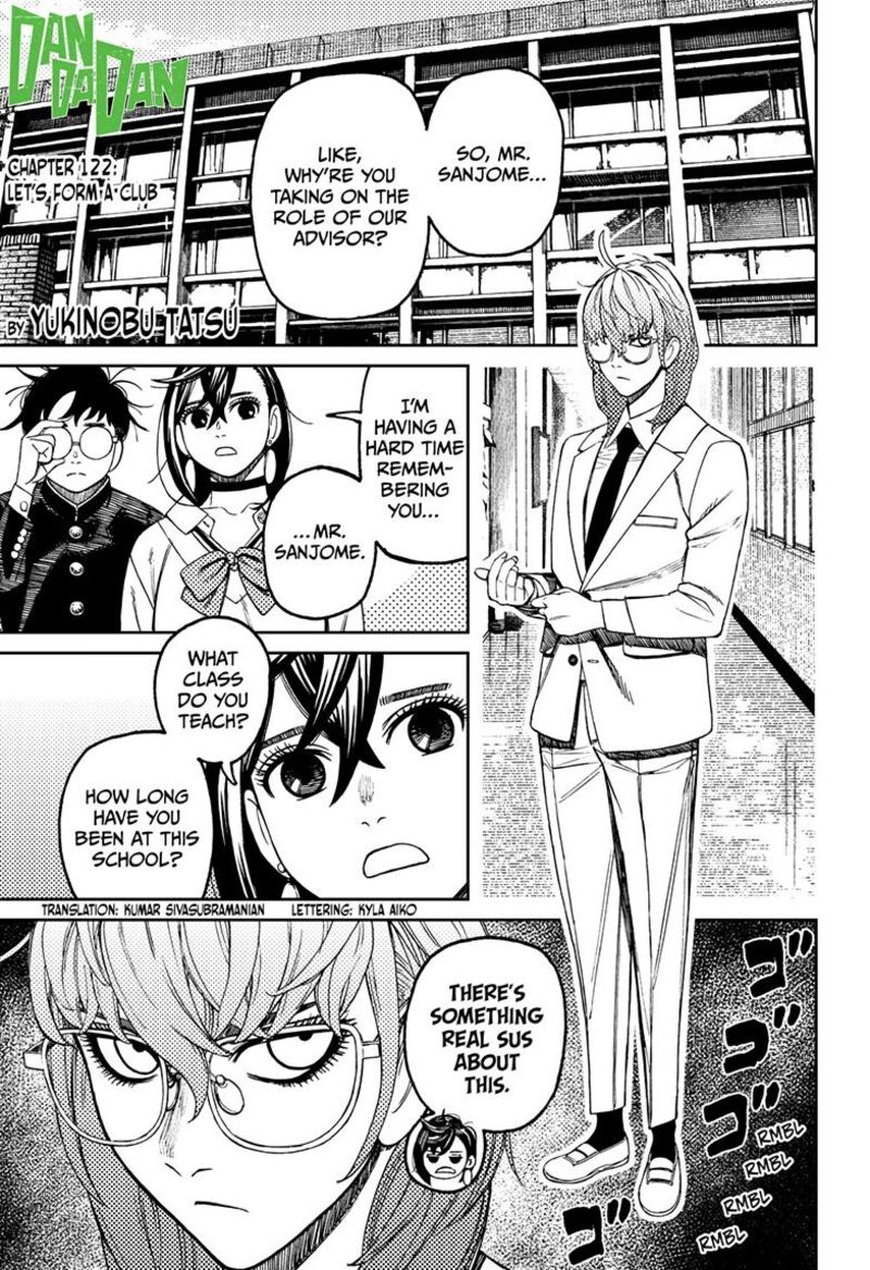 Dandadan Chapter 122 page 1 - Chapter 122: Let's Form a Club