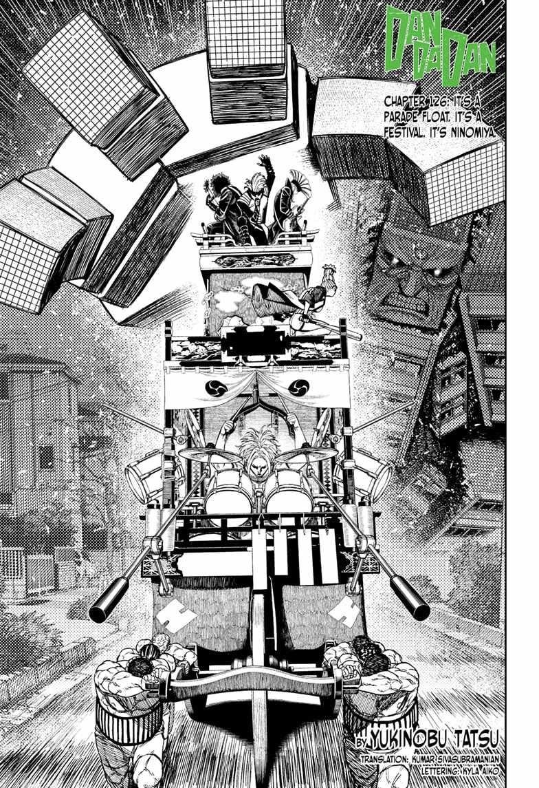 Dandadan Chapter 126 page 1 - Chapter 126: It's a Parade Float. It's a Festival. It's Ninomiya