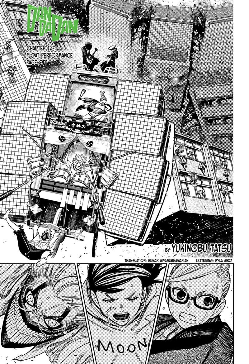 Dandadan Chapter 127 page 1 - Chapter 127: Float Performance Face-Off