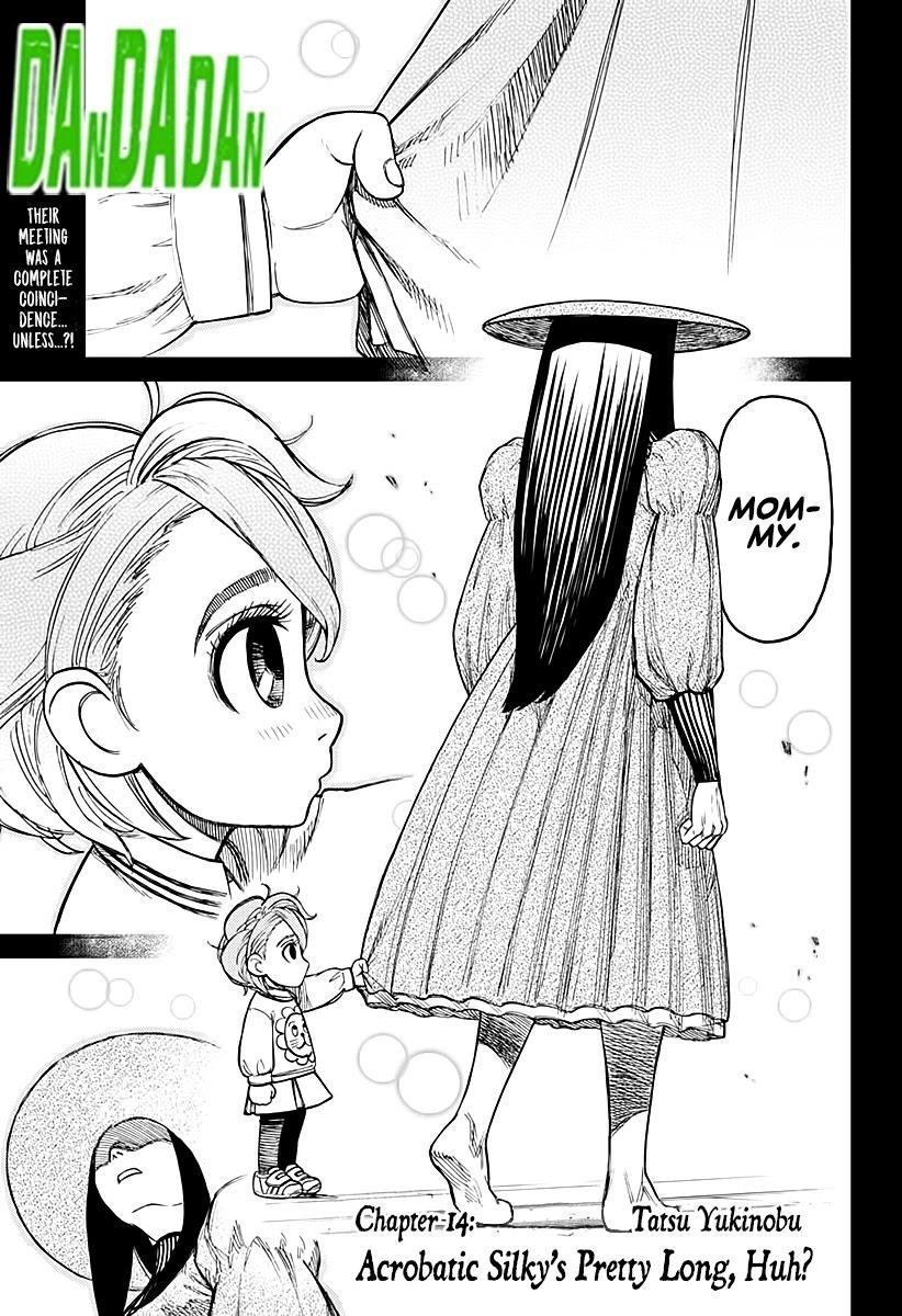 Dandadan Chapter 14 page 1 - Chapter 14: "Acrobatic Silky" Pretty Is Kinda Long