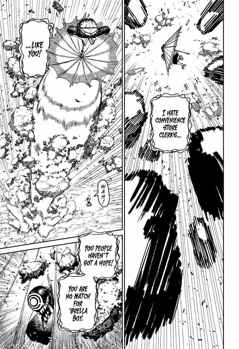 Dandadan Chapter 152 page 11 - Chapter 152: Turbo Granny vs. Brella Boy