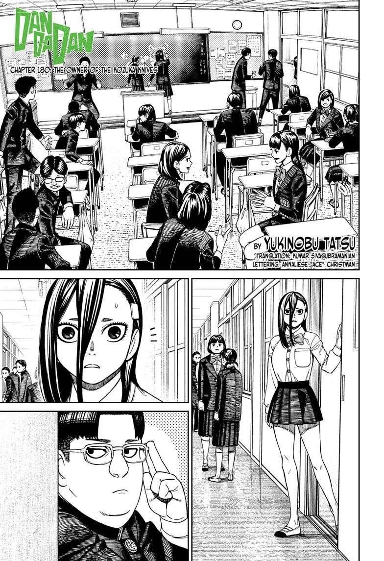 Dandadan Chapter 180 page 1 - Chapter 180: The Owner of the Kozuka Knives