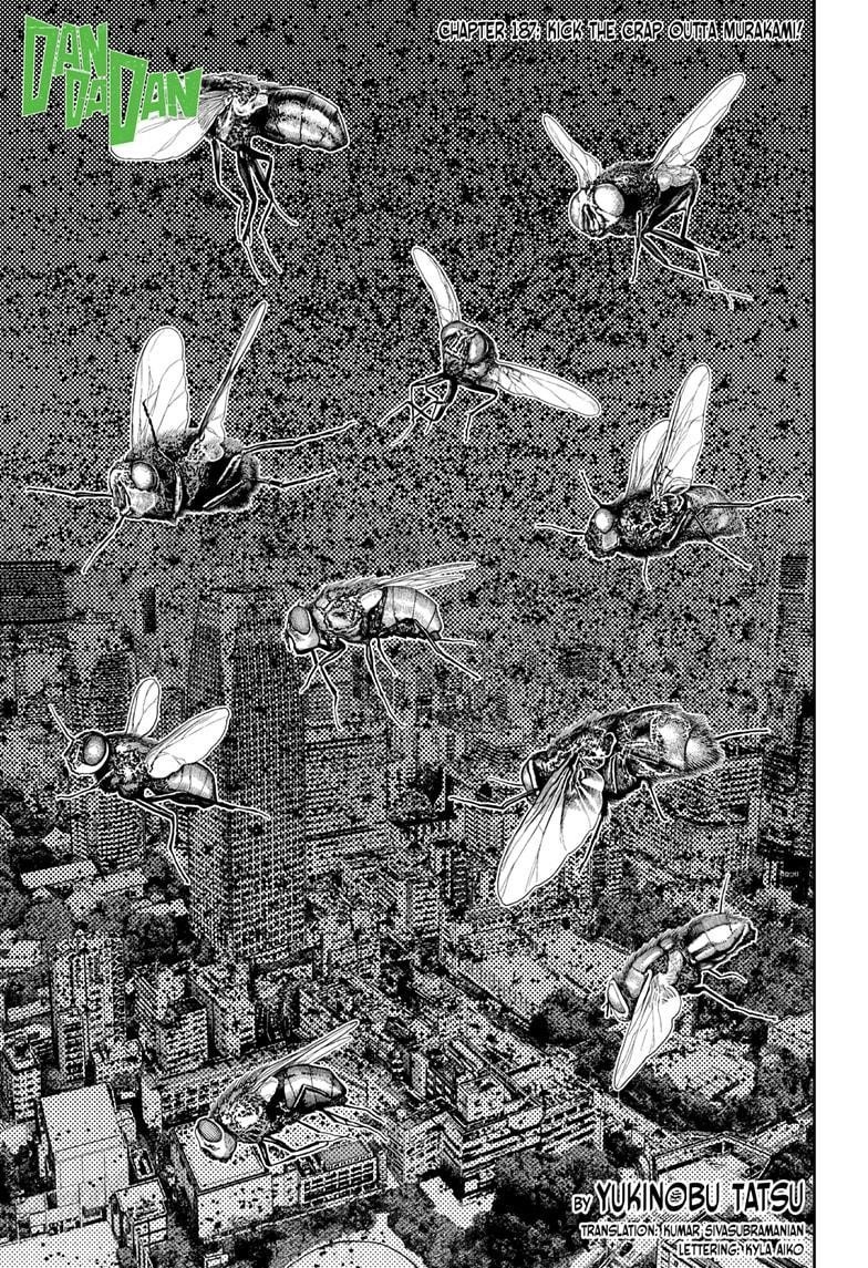 Dandadan Chapter 187 page 1 - Chapter 187: Kick the Crap Outta Murakami!