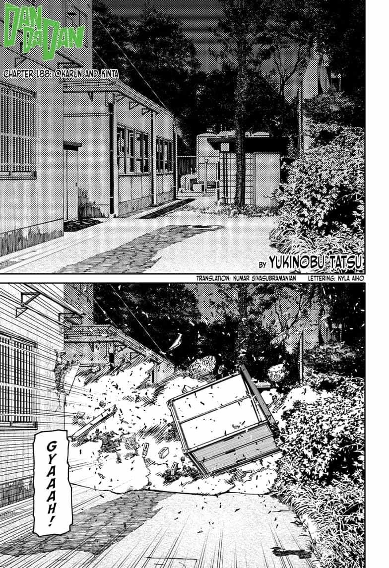 Dandadan Chapter 188 page 1 - Chapter 188: Okarun and Kinta