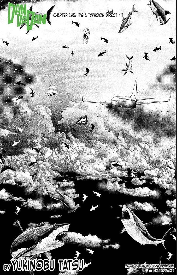 Dandadan Chapter 195 page 1 - Chapter 195: It's a Typhoon Direct Hit