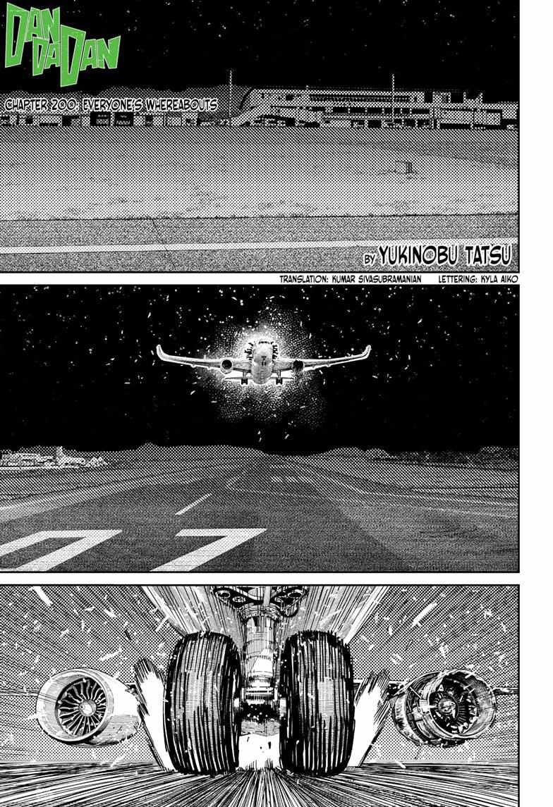 Dandadan Chapter 200 page 1 - Chapter 200: Everyone's Whereabouts