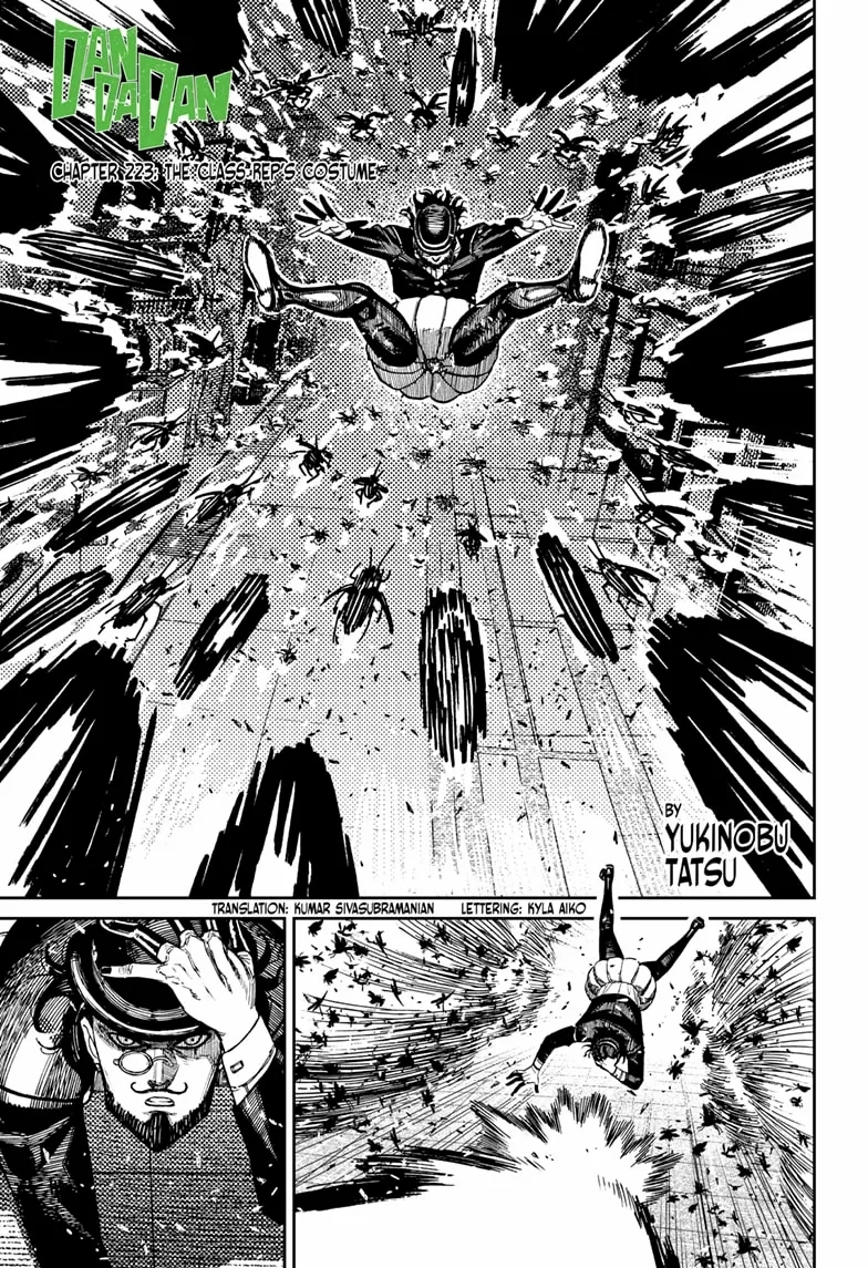 Dandadan Chapter 223 page 1 - Chapter 223: The Class Rep's Costume