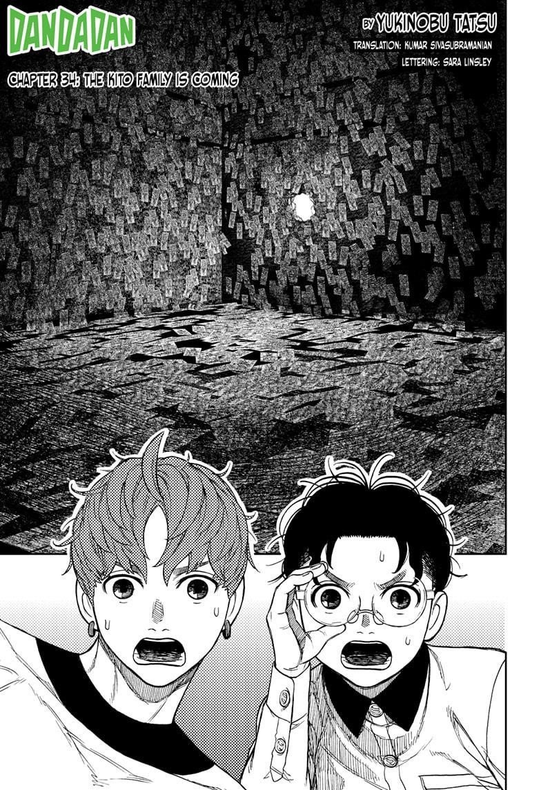 Dandadan Chapter 34 page 1 - Chapter 34: The Kito Family Is Coming