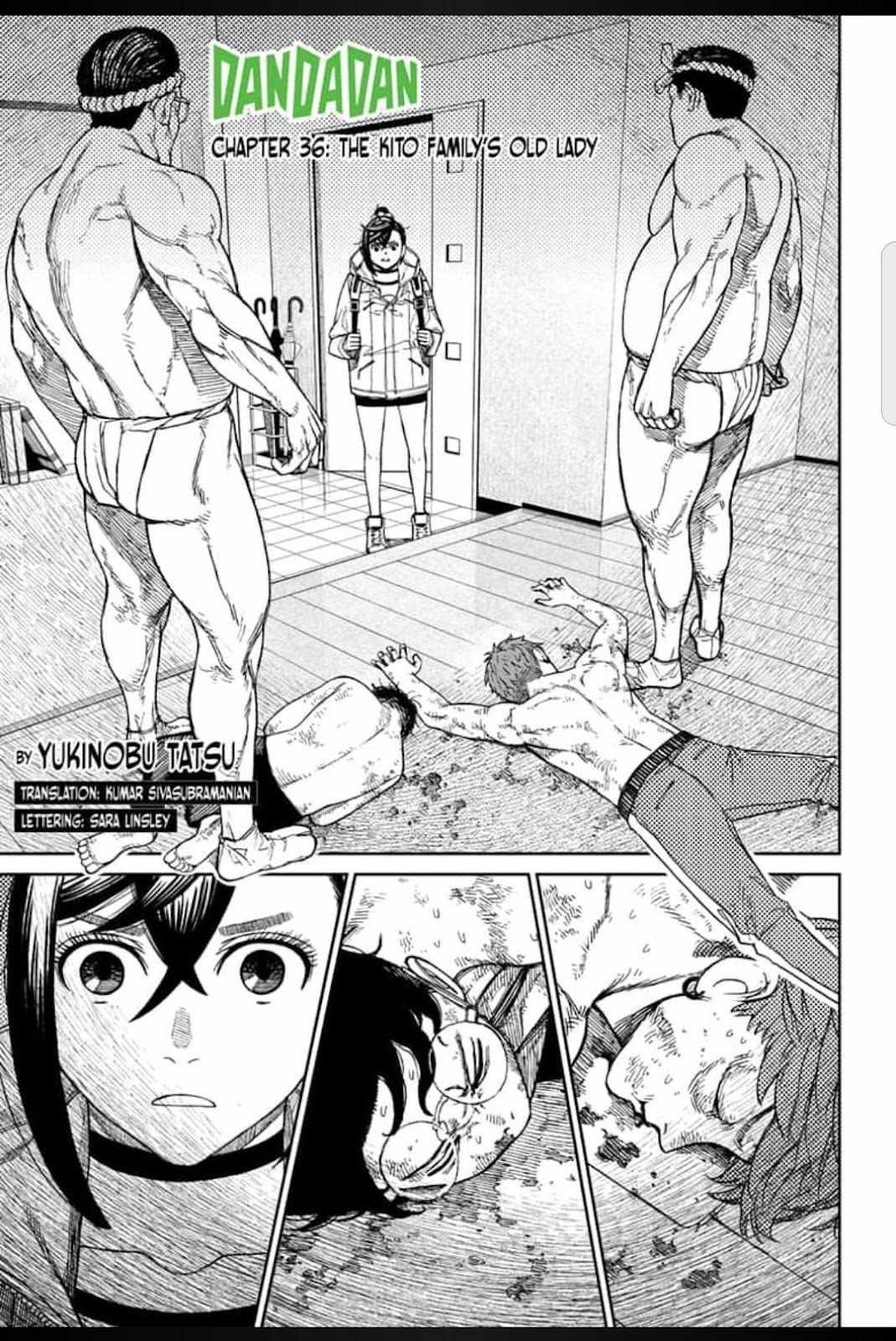 Dandadan Chapter 36 page 1 - Chapter 36: The Kito Family's Old Lady