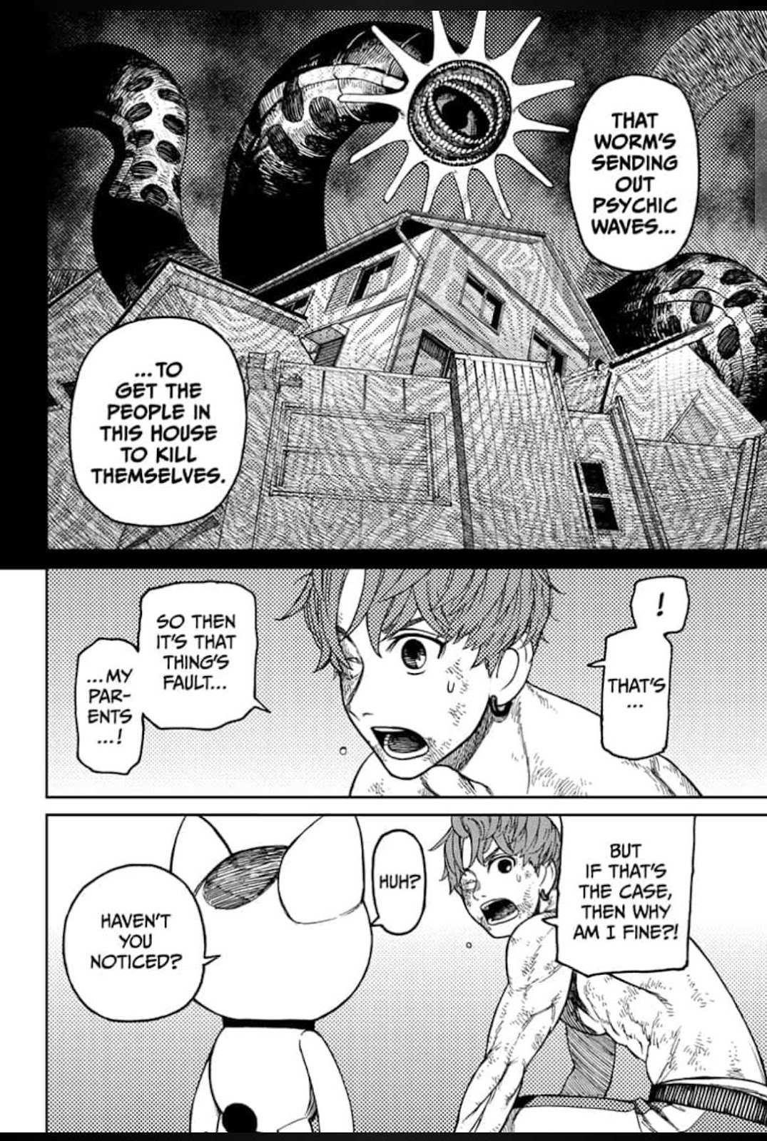 Dandadan Chapter 38 page 10 - Chapter 38: Mongolian Death Worms Are Deadly