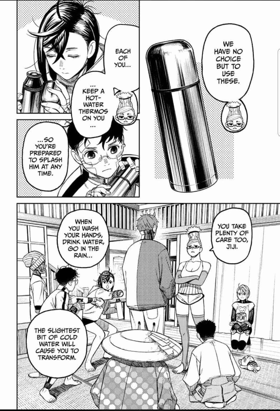 Dandadan Chapter 50 page 6 - Chapter 50: Let's All Carry Around Hot Water