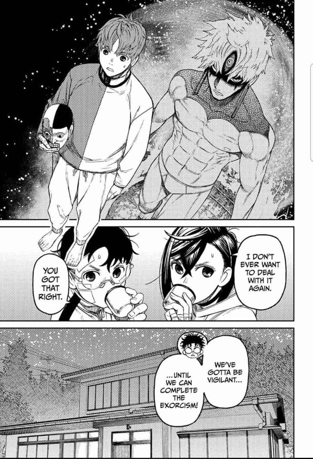 Dandadan Chapter 50 page 7 - Chapter 50: Let's All Carry Around Hot Water