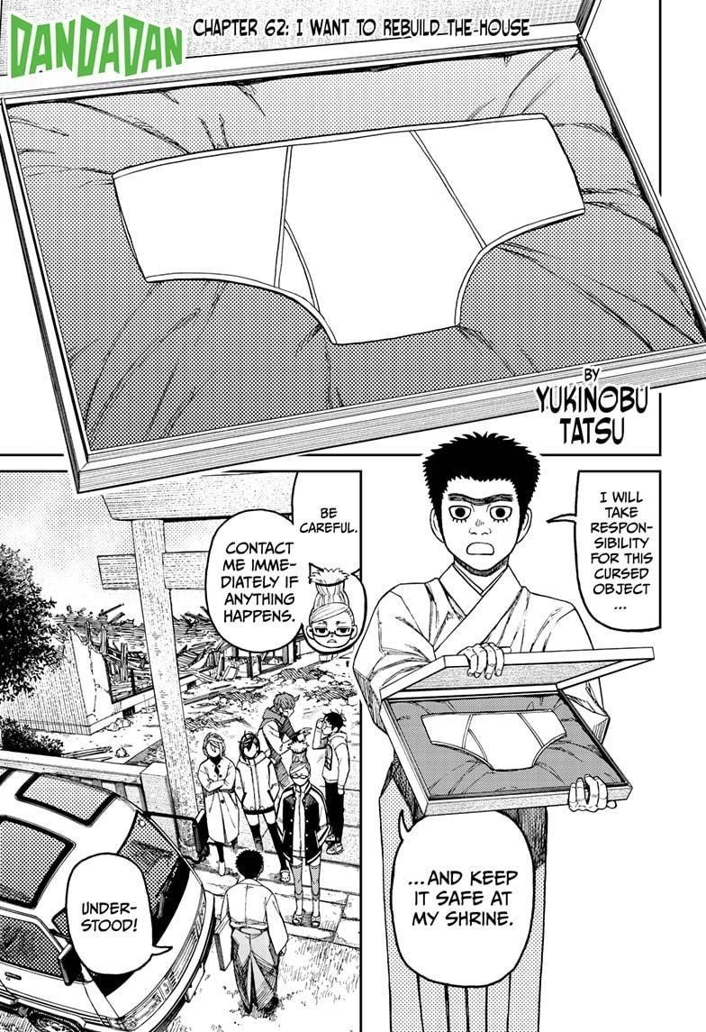 Dandadan Chapter 62 page 1 - Chapter 62: I Want to Rebuild the House
