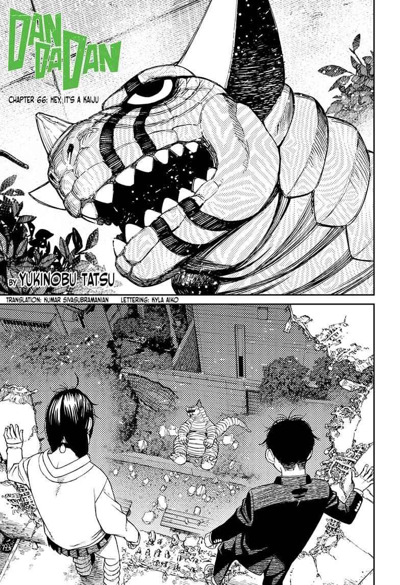 Dandadan Chapter 66 page 1 - Chapter 66: Hey, It's a Kaiju
