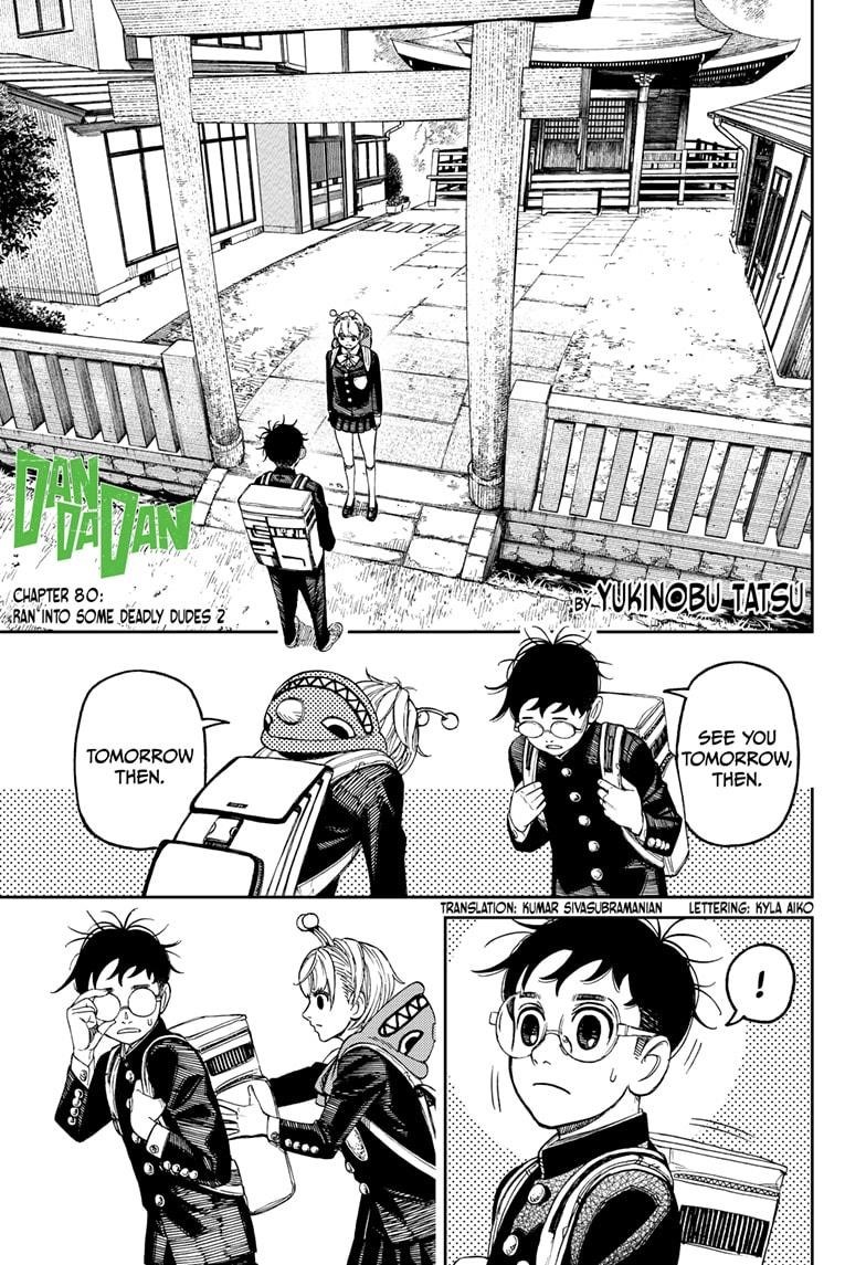 Dandadan Chapter 80 page 1 - Chapter 80: Ran Into Some Deadly Dudes 2