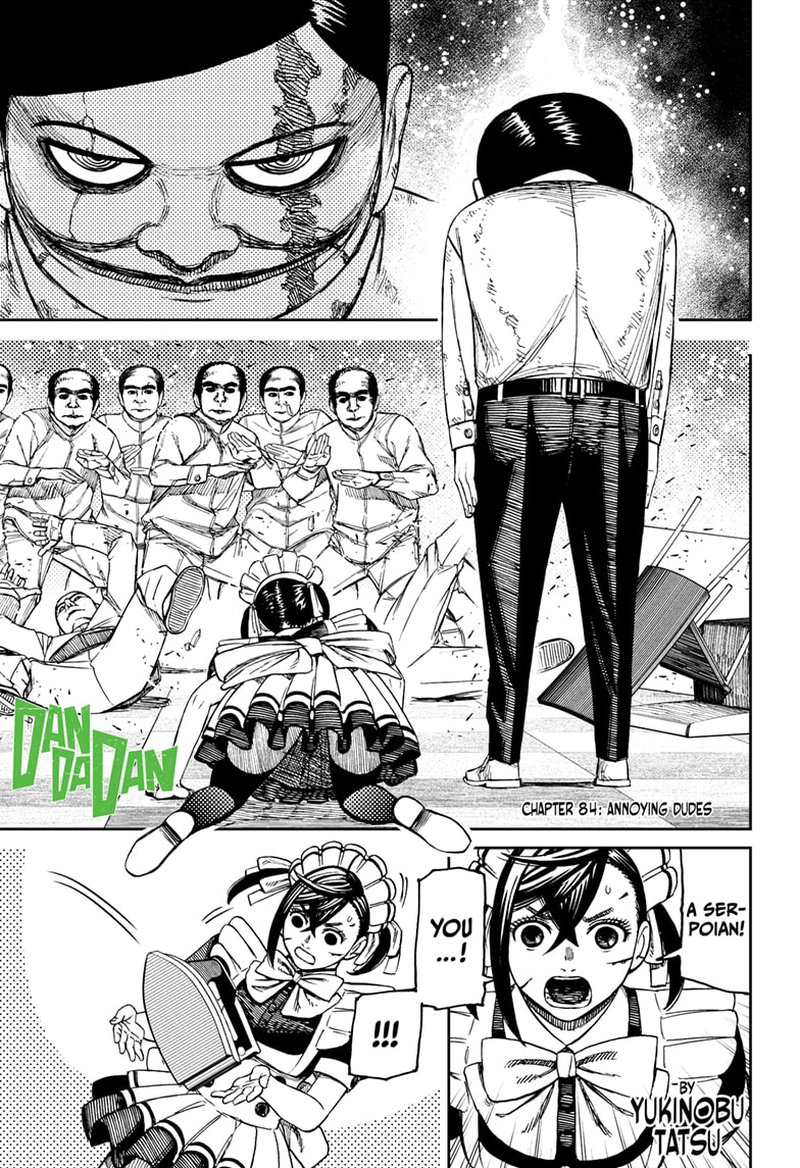 Dandadan Chapter 84 page 1 - Chapter 84: Annoying Dudes