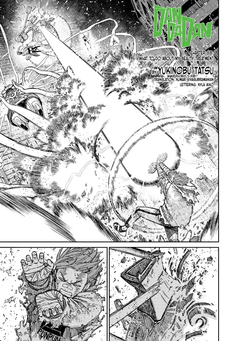 Dandadan Chapter 98 page 1 - Chapter 98: What To Do About My Beauty Treatment