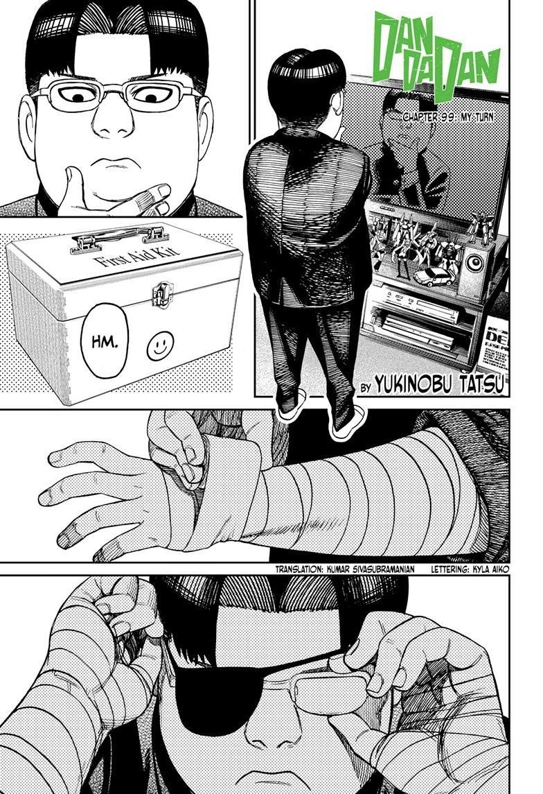 Dandadan Chapter 99 page 1 - Chapter 99: My Turn